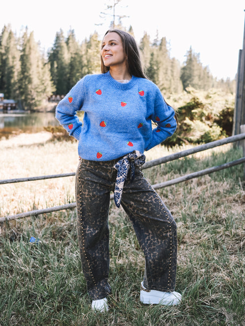 Pullover „Strawberry Blues“