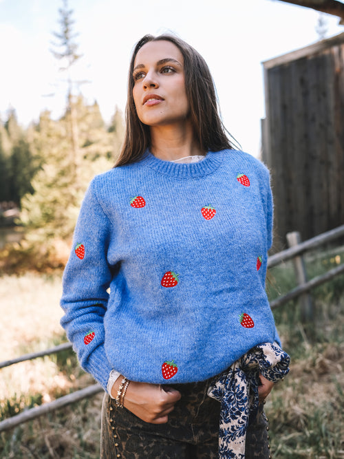 Pullover „Strawberry Blues“