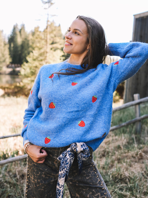 Pullover „Strawberry Blues“