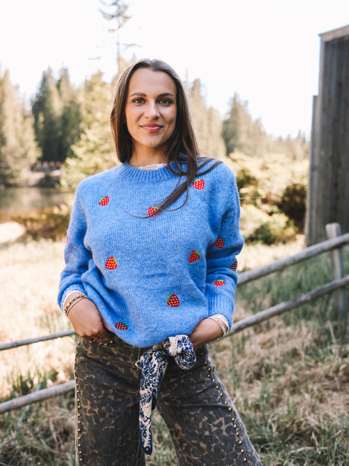 Pullover „Strawberry Blues“