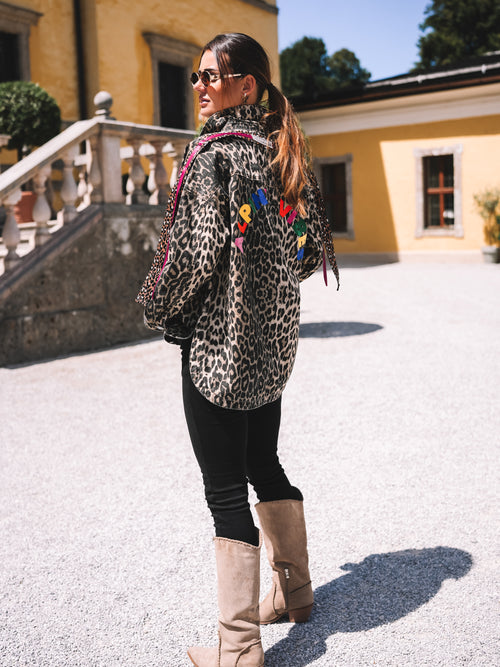 Oversized Jeansjacke „Alpine Vibes“