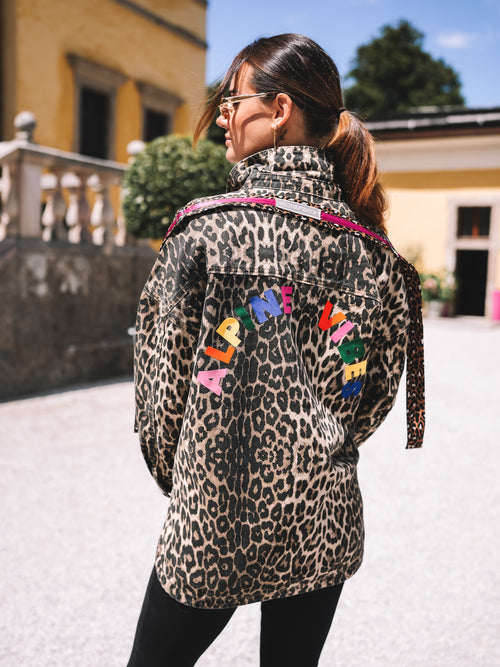 Oversized Jeansjacke „Alpine Vibes“