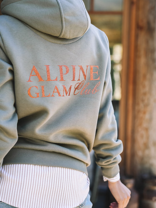 Hoodie "Less Drama More Kaiserschmarrn" - oliv