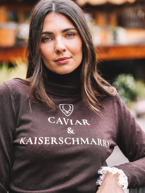 Rollkragen Pullover "Alpine Delikatesse"