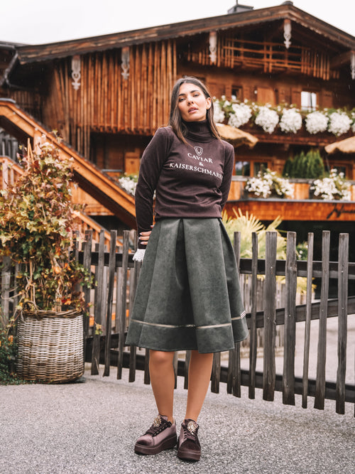 Rollkragen Pullover "Alpine Delikatesse"