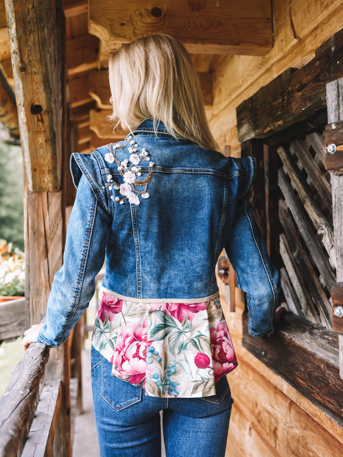 Jeansjacke „Blooming Alps“