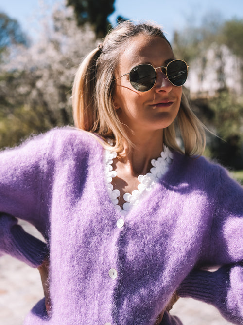 Strickjacke „Alpine Lavender“