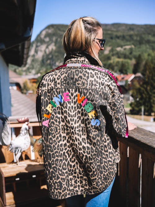 Oversized Jeansjacke „Alpine Vibes“