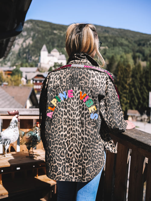 Oversized Jeansjacke „Alpine Vibes“