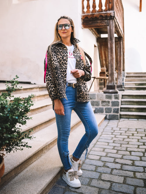 Oversized Jeansjacke „Alpine Vibes“