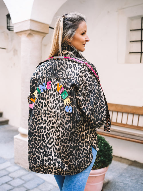 Oversized Jeansjacke „Alpine Vibes“