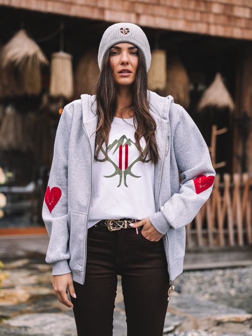 Zip Hoodie "Alpine Glam Club"