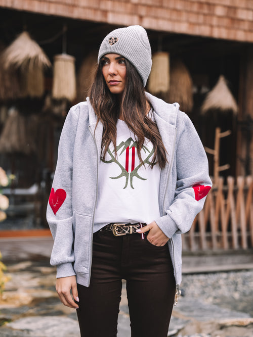 Zip Hoodie "Alpine Glam Club"