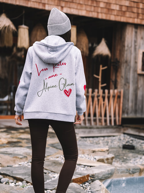 Zip Hoodie "Alpine Glam Club"