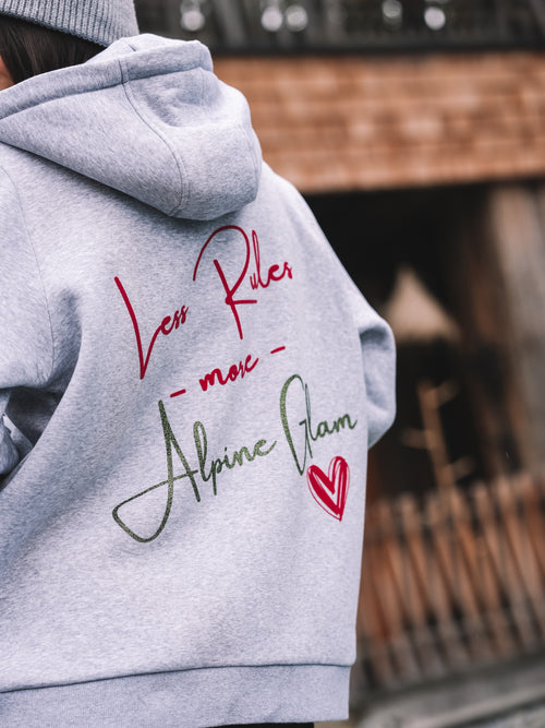 Zip Hoodie "Alpine Glam Club"