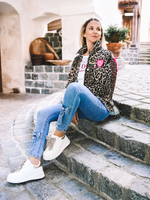 Oversized Jeansjacke „Alpine Vibes“