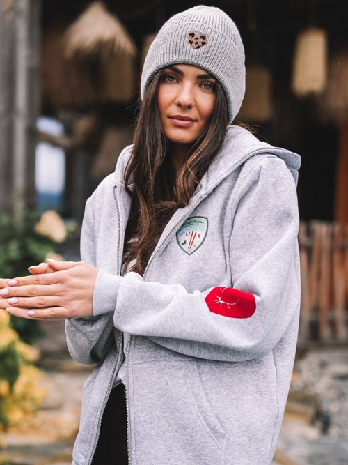 Zip Hoodie "Alpine Glam Club"