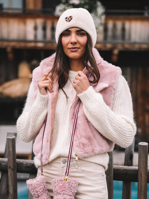 Fake Fur Weste "Rosé Allure"