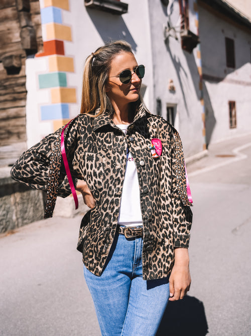 Oversized Jeansjacke „Alpine Vibes“