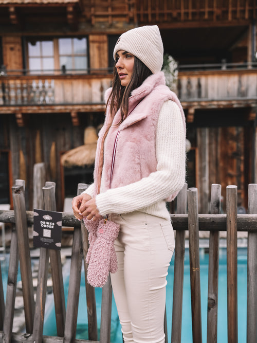 Fake Fur Weste "Rosé Allure"