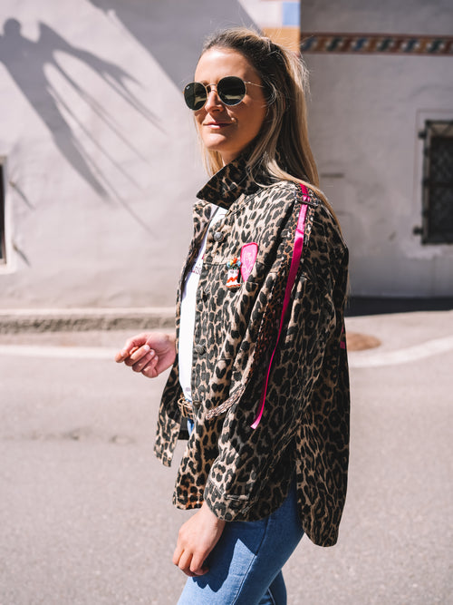 Oversized Jeansjacke „Alpine Vibes“