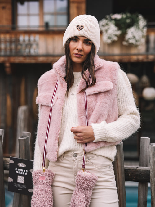 Fake Fur Weste "Rosé Allure"