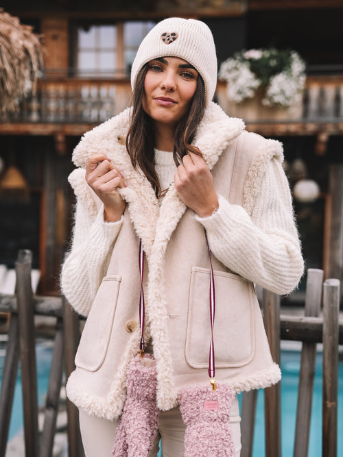 Fake Fur Wendeweste "Herzenswärme"