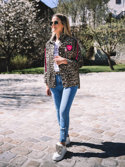 Oversized Jeansjacke „Alpine Vibes“