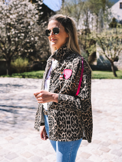 Oversized Jeansjacke „Alpine Vibes“