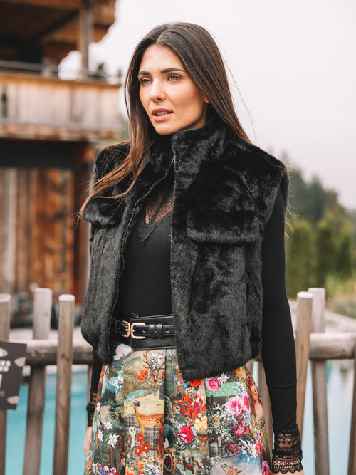 Fake Fur Weste "Fur & Flair"