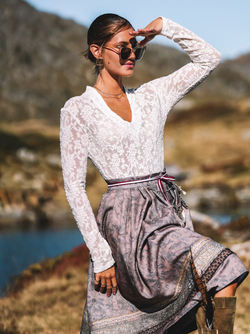 Spitzentop „Bergblume“