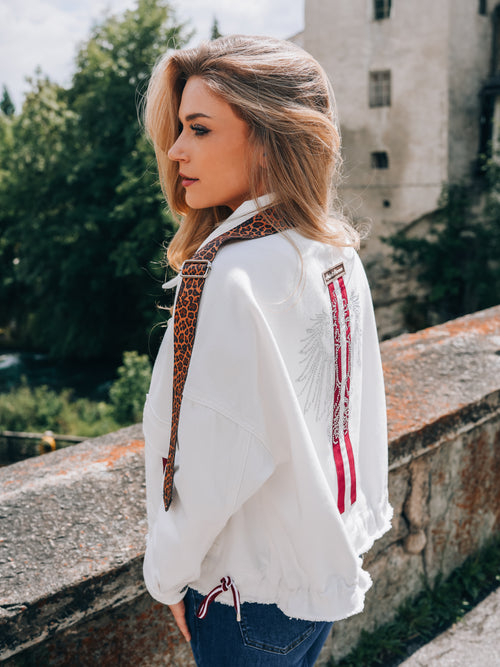 Oversized Jeansjacke "Glanz der Alpen"