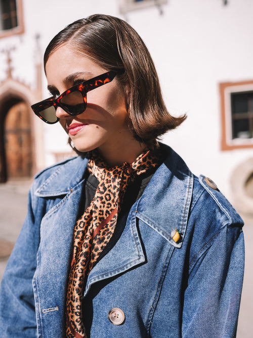 Tuch „Amber Leopard“