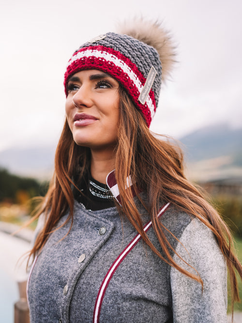 Handstrickmütze "Alpine Seele"