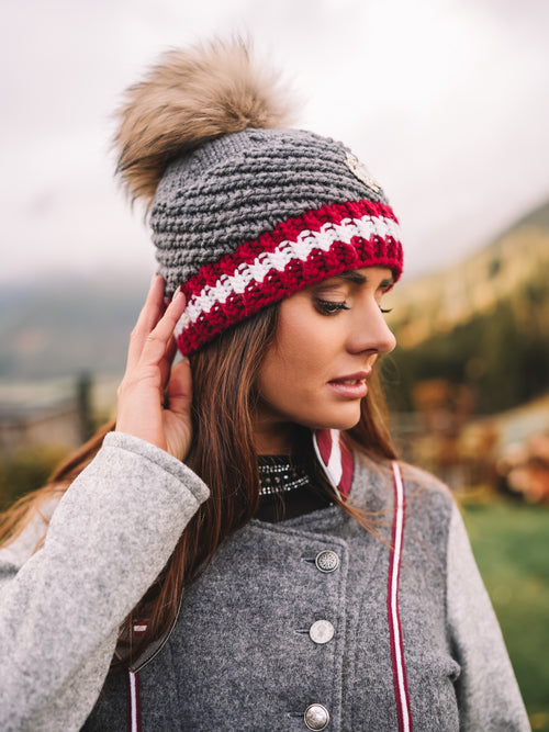 Handstrickmütze "Alpine Seele"