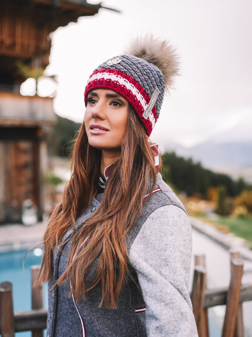 Handstrickmütze "Alpine Seele"