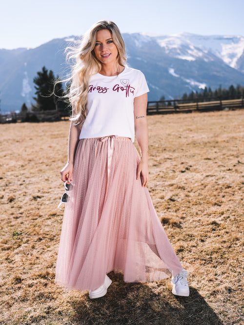 T-Shirt „Grüss Göttin“ - pink/glitzer