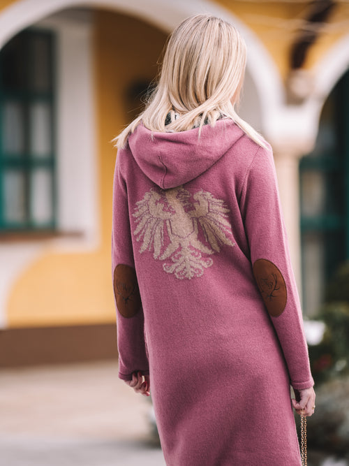 Strickmantel „Rosé Alpenharmonie“