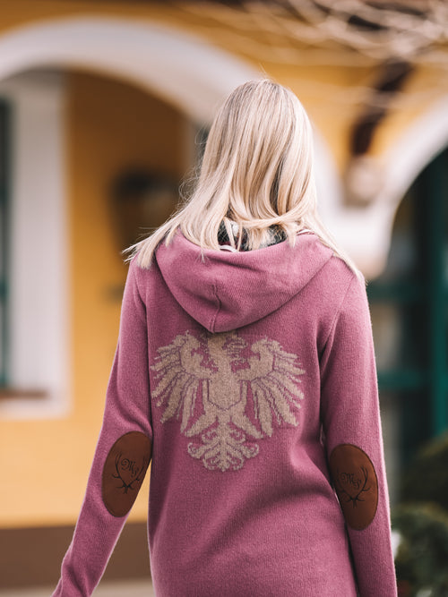 Strickmantel „Rosé Alpenharmonie“