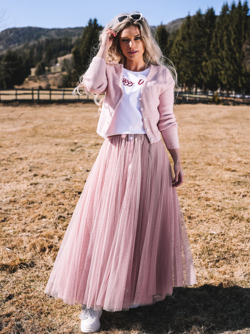 Strickjacke „Rosenquarz“