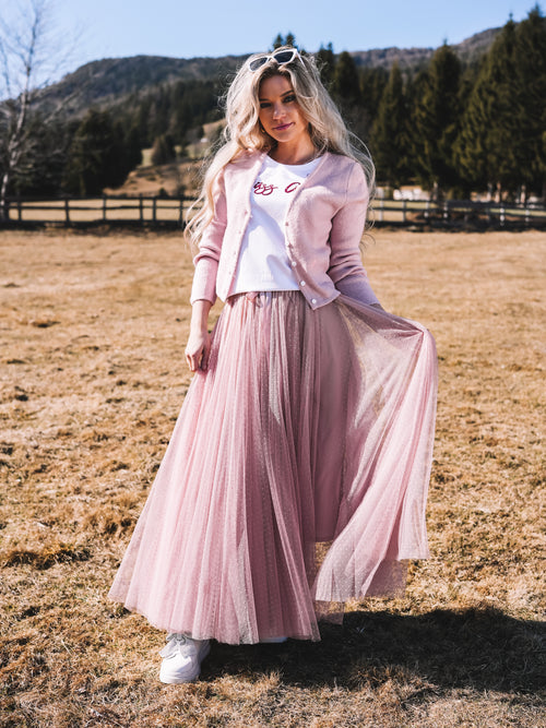 Strickjacke „Rosenquarz“