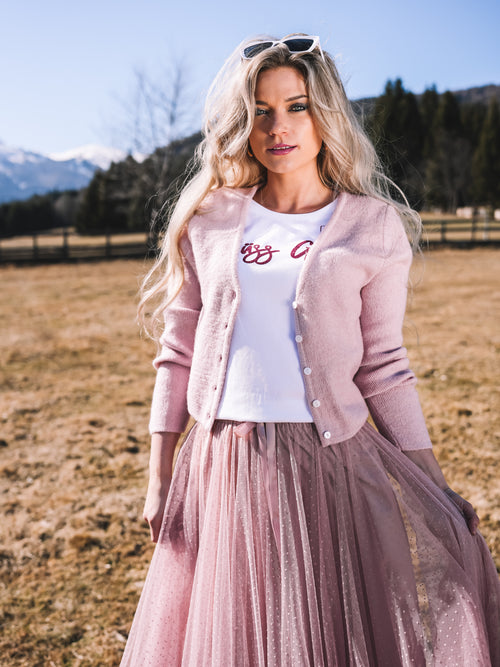 Strickjacke „Rosenquarz“