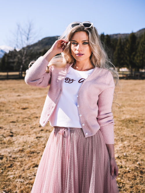 Strickjacke „Rosenquarz“