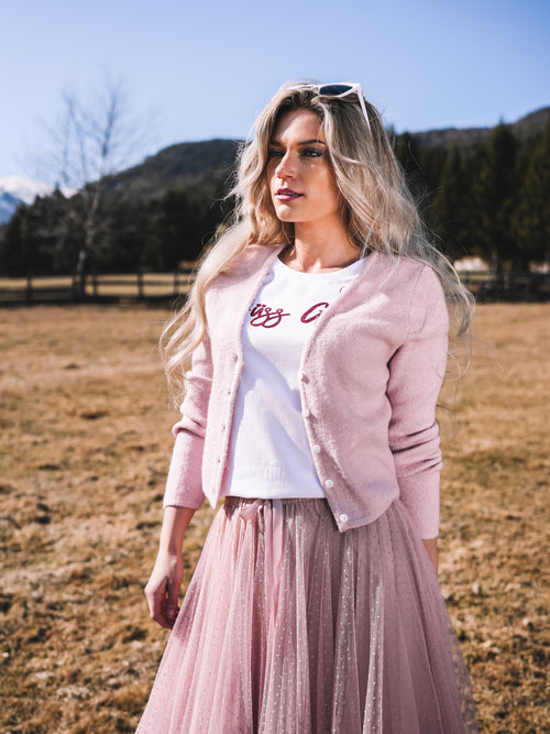 Strickjacke „Rosenquarz“