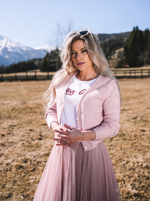 Strickjacke „Rosenquarz“