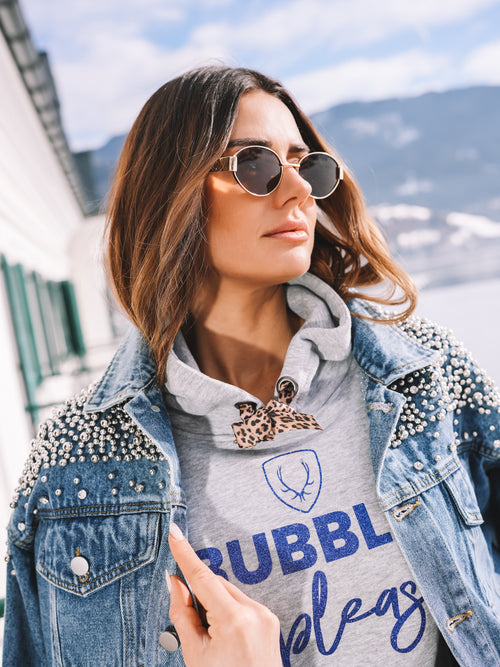 Oversized Jeansjacke "Pearl Attitude"