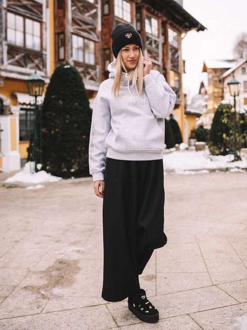 Hoodie „Too Glam to Ski“