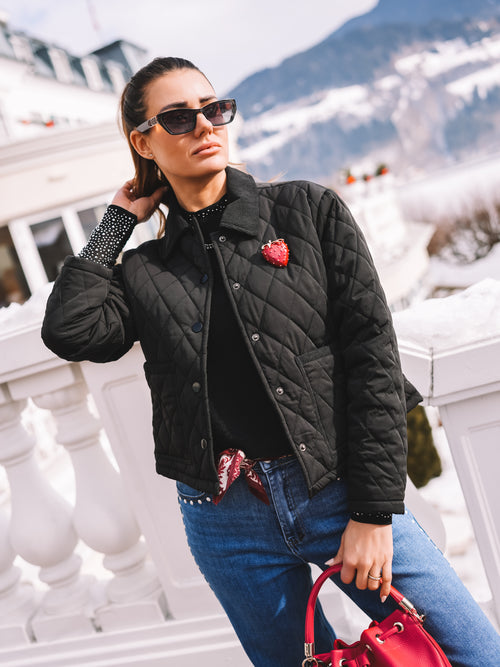 Steppjacke "Black Affection"