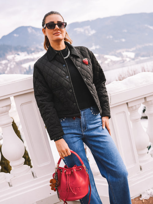 Steppjacke "Black Affection"