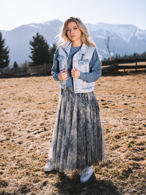 Jeansweste „Ice Glow“